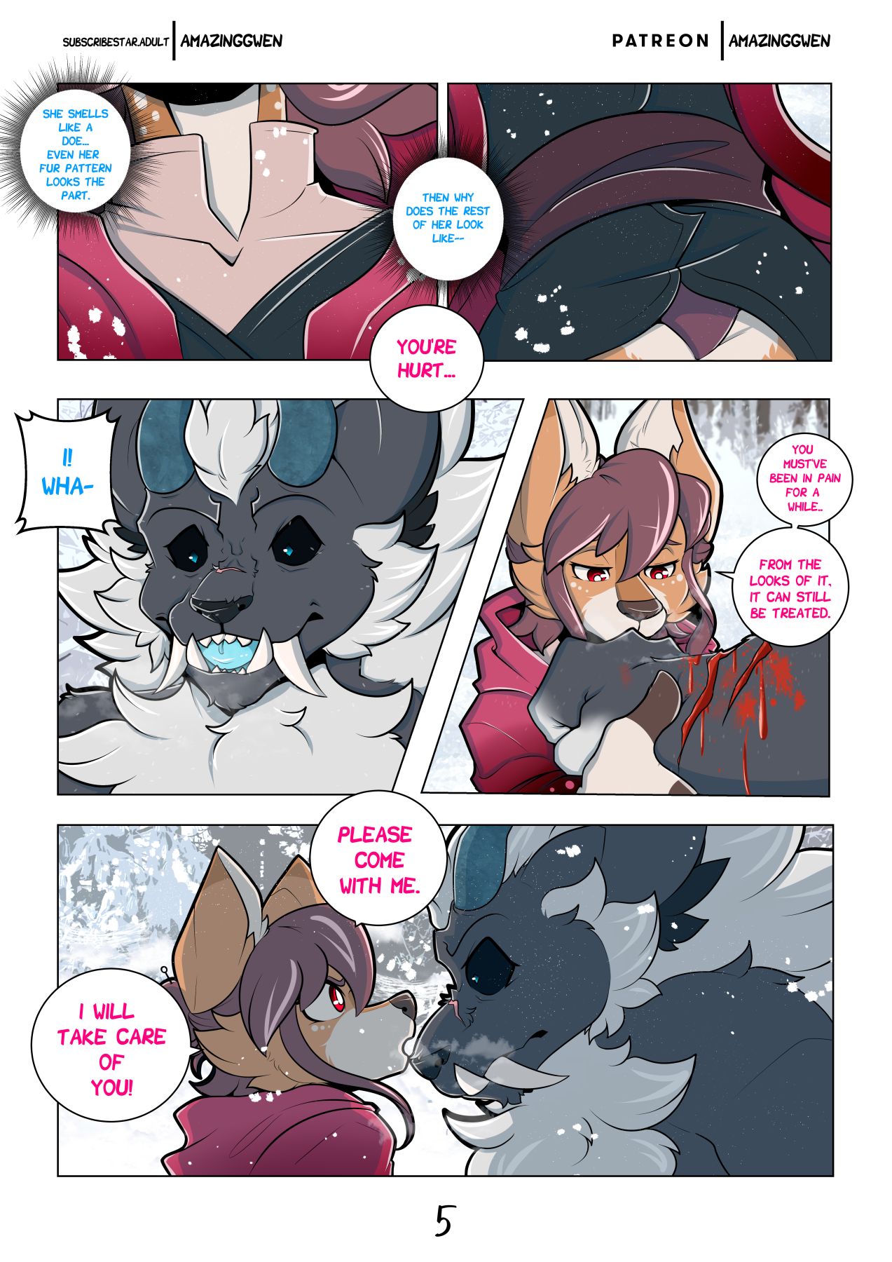 Red Blossom & Winter Snow page 6 full