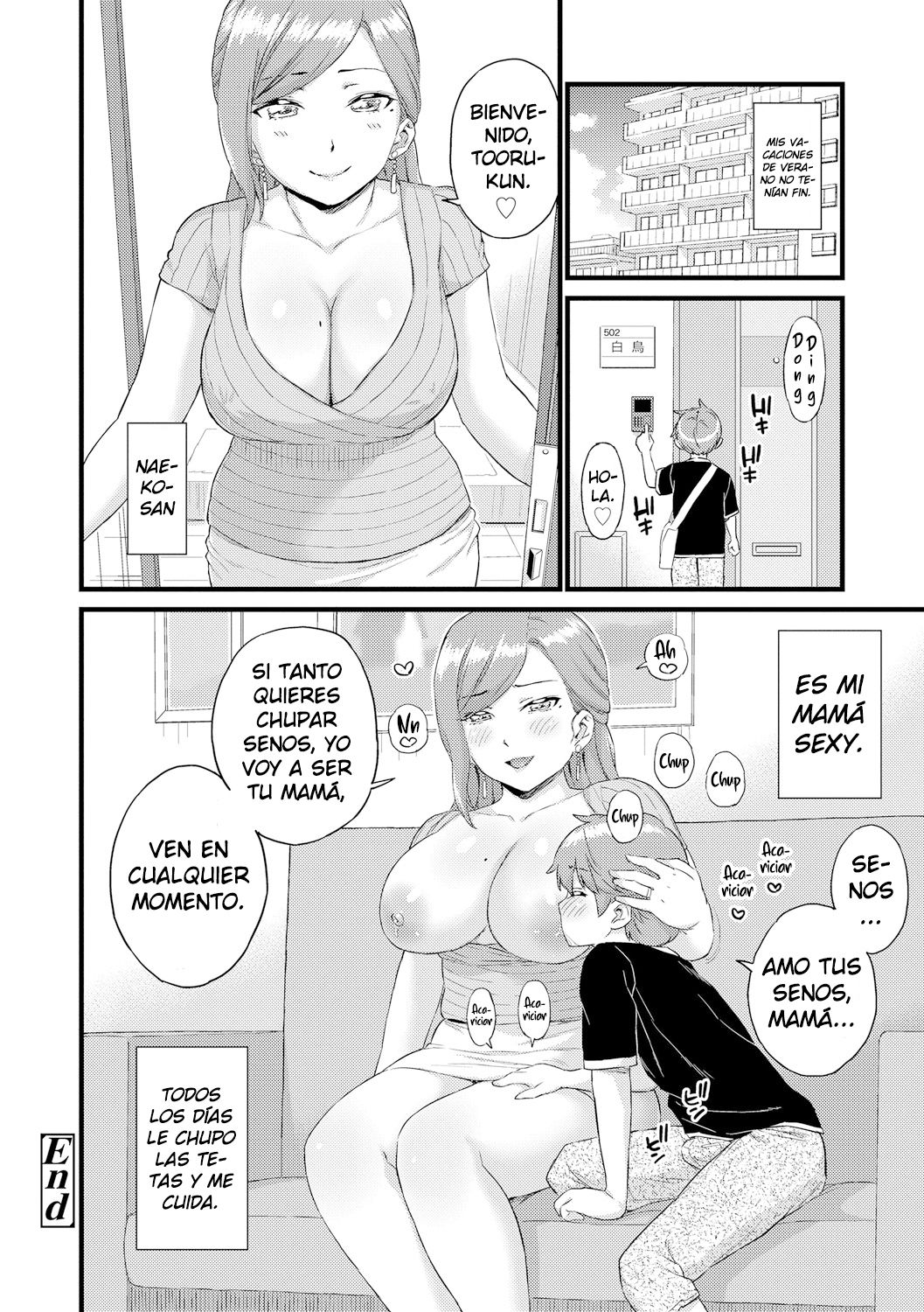 Oppai na Natsuyasumi Bangaihen ~Naeko-san wa Boku no Ecchi na Mama~ | Vacaciones de verano con tetas ~Naeko-san es mi mamá sexy~ page 12 full
