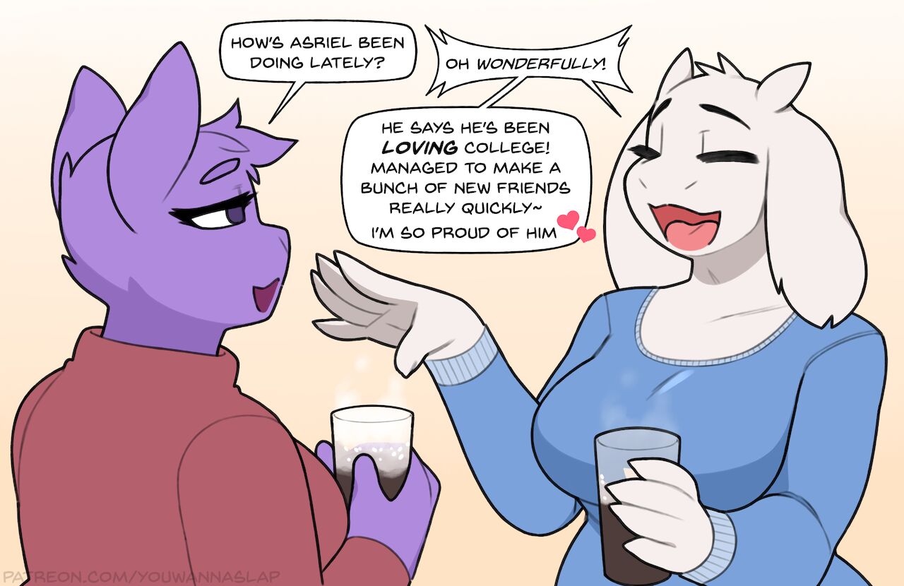 Asriel In College page 1 full