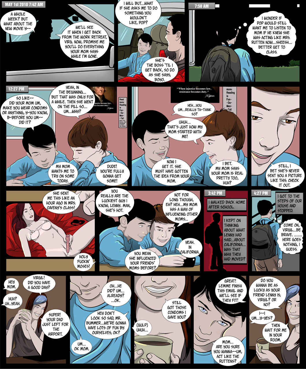 Sleepover at the Rutten House page 12 full
