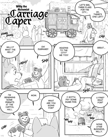 [Artdecade] Willy the Alchemist in Carriage Caper cover