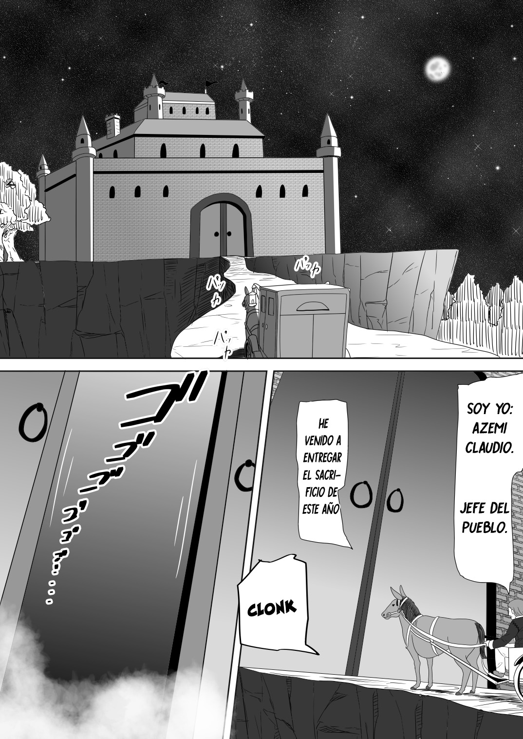 Shota Kyuuketsuki to Ikenie no Futanari Ookamihime Vampire Shota and Sacrificial Futanari She-Werewolf  ESP page 3 full