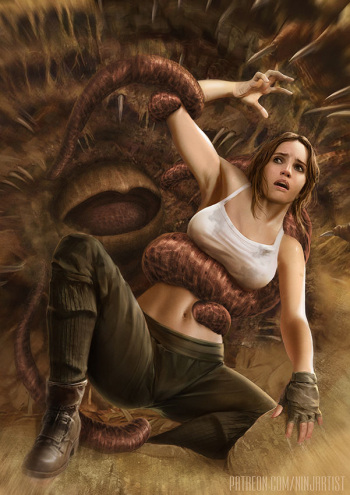 [Ninjartist] Jyn & The Sarlacc [Star Wars] cover