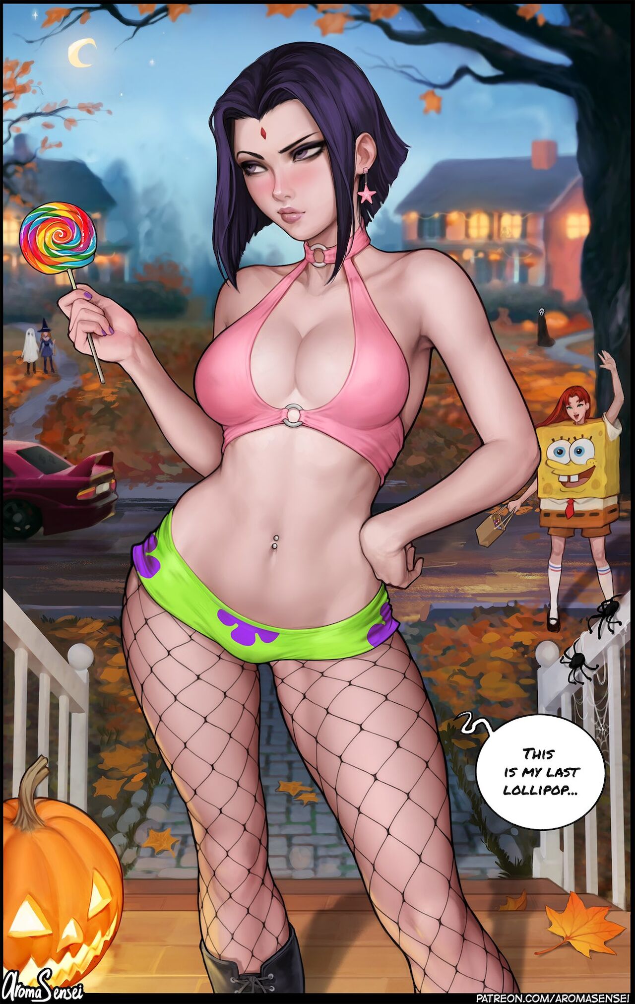 Aroma Sensei - Raven in Patrick's costume! page 1 full