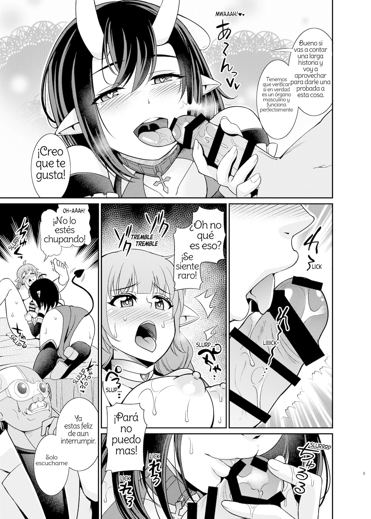 Futanari Elf no Tanetsuke Bokujou 1 | Futanari Elf Breeding Farm 1 Spanish  - Page 9 - Comic Porn XXX