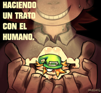 [lilmooonie] Haciendo Un Trato Con El Humano (Completo) (Spanish) [kalock] cover