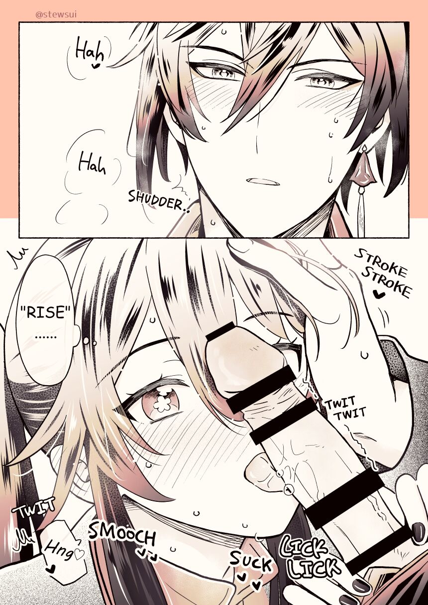 Zhongli x Hu Tao love story hentai doujinshi page 11 full