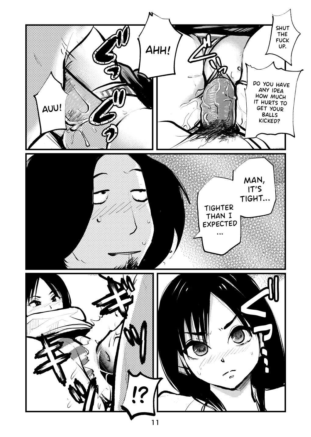 Inran Joshi Ga Modaenagara Kintama Ijimetemita page 11 full