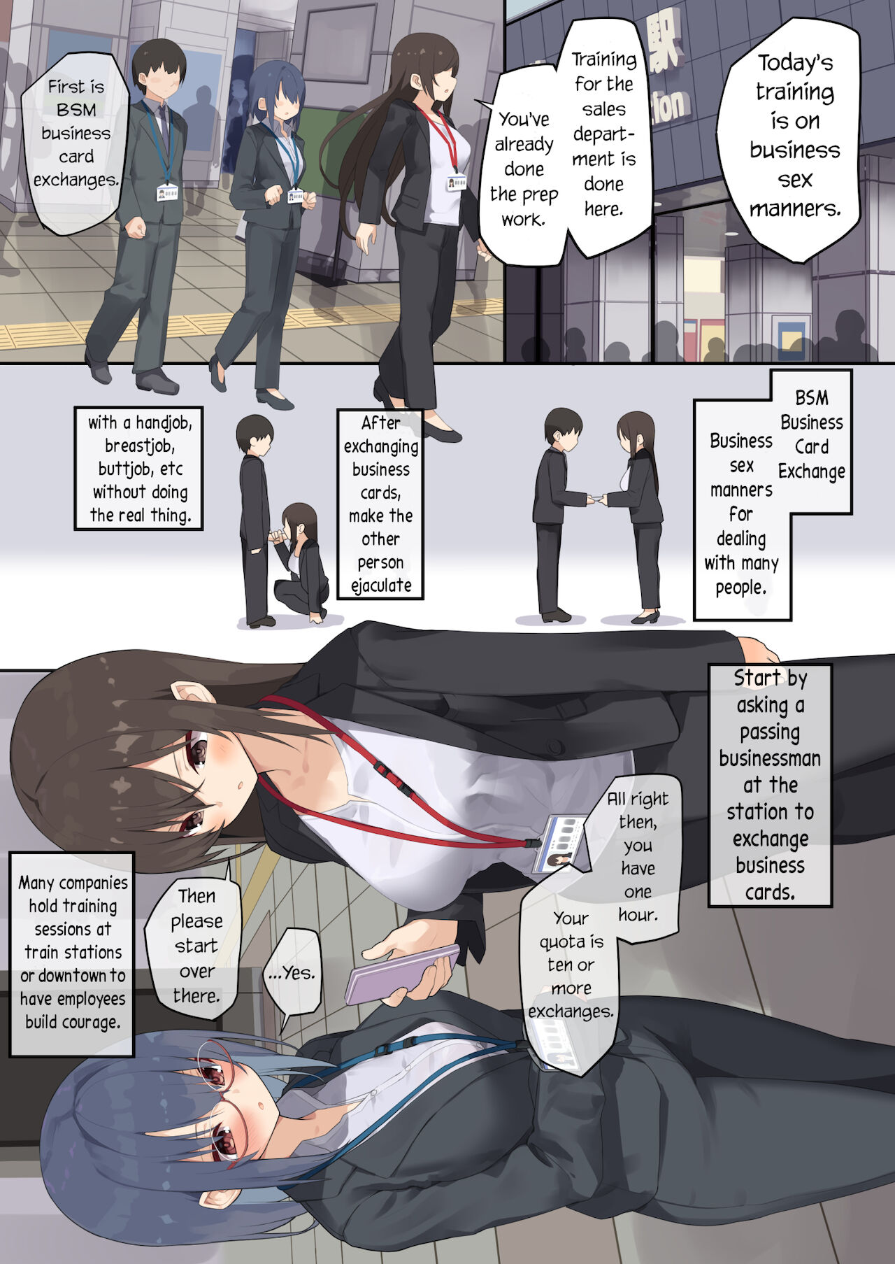 Business Sex Manner Shinsotsu Hen |  Business Sex Manners ~New Employee~ page 8 full