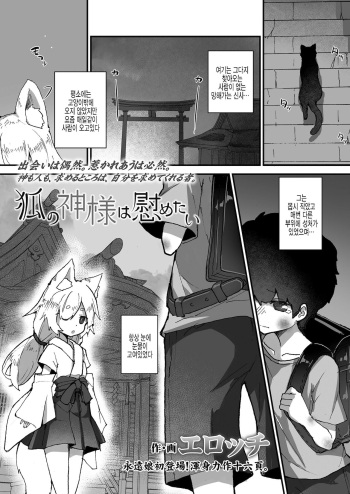 [Erocchi] Kitsune no Kami-sama wa Nagusametai (Towako 11) [Korean] [팀 털난보리] [Digital] cover