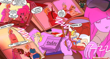 [Spikefoot] Princess Bubblegum and Fiona (Adventure Time) (Spanish) [kalock & VCP] cover