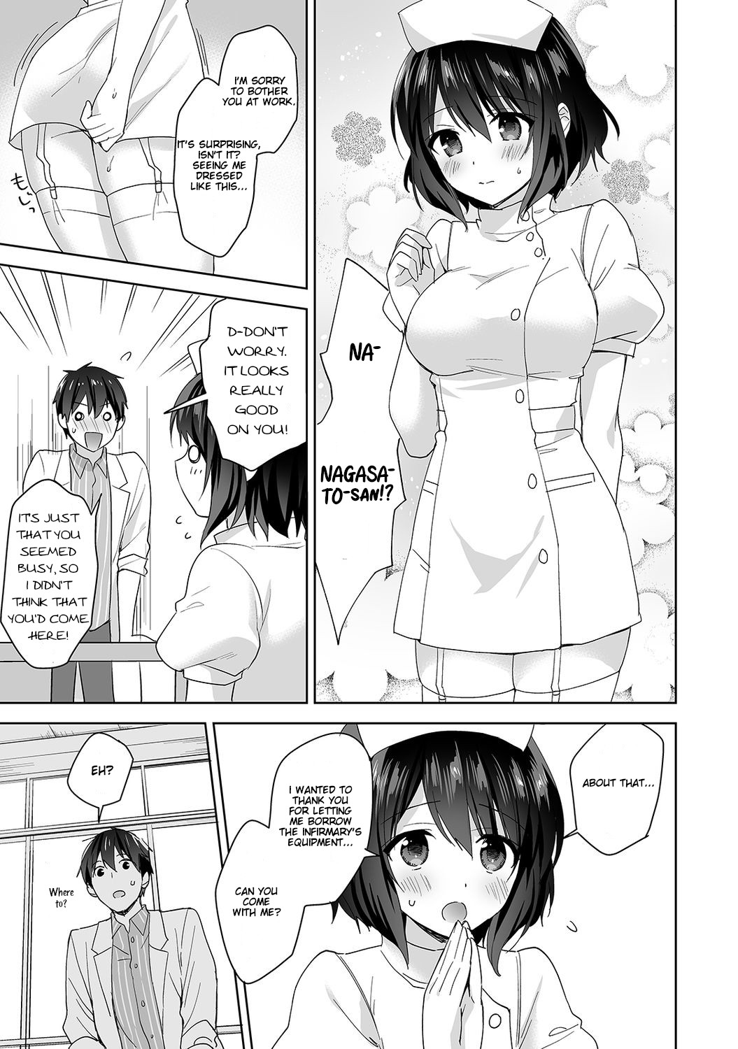 Amayakashi Jouzu no Nagasato-san ~ Hokenshitsu de Yoshi Yoshi Ecchi!~ Ch. 6 page 4 full
