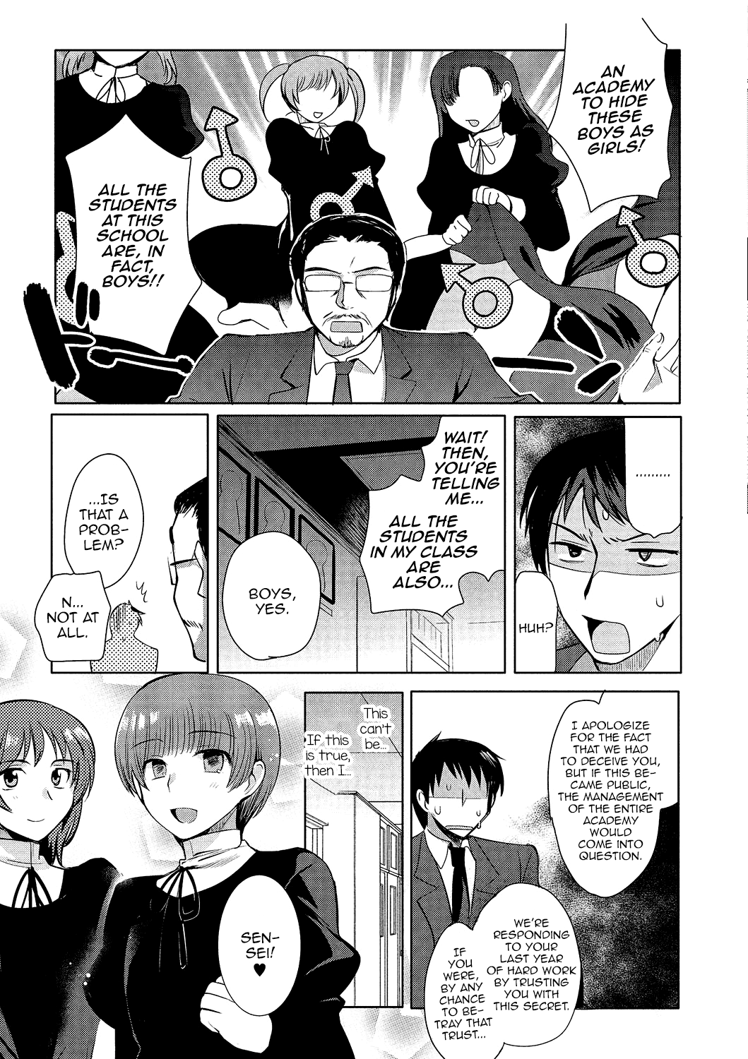 Shiritsu Otokonoko Gakuen | Private Ladyboy Academy Chapter 1-3 page 3 full