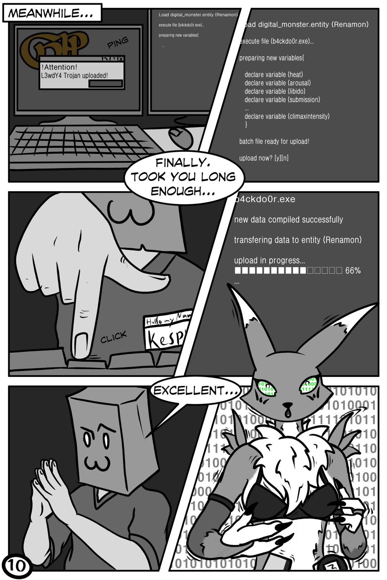 LEWD//Hack - A Naughty Renamon Comic page 11 full