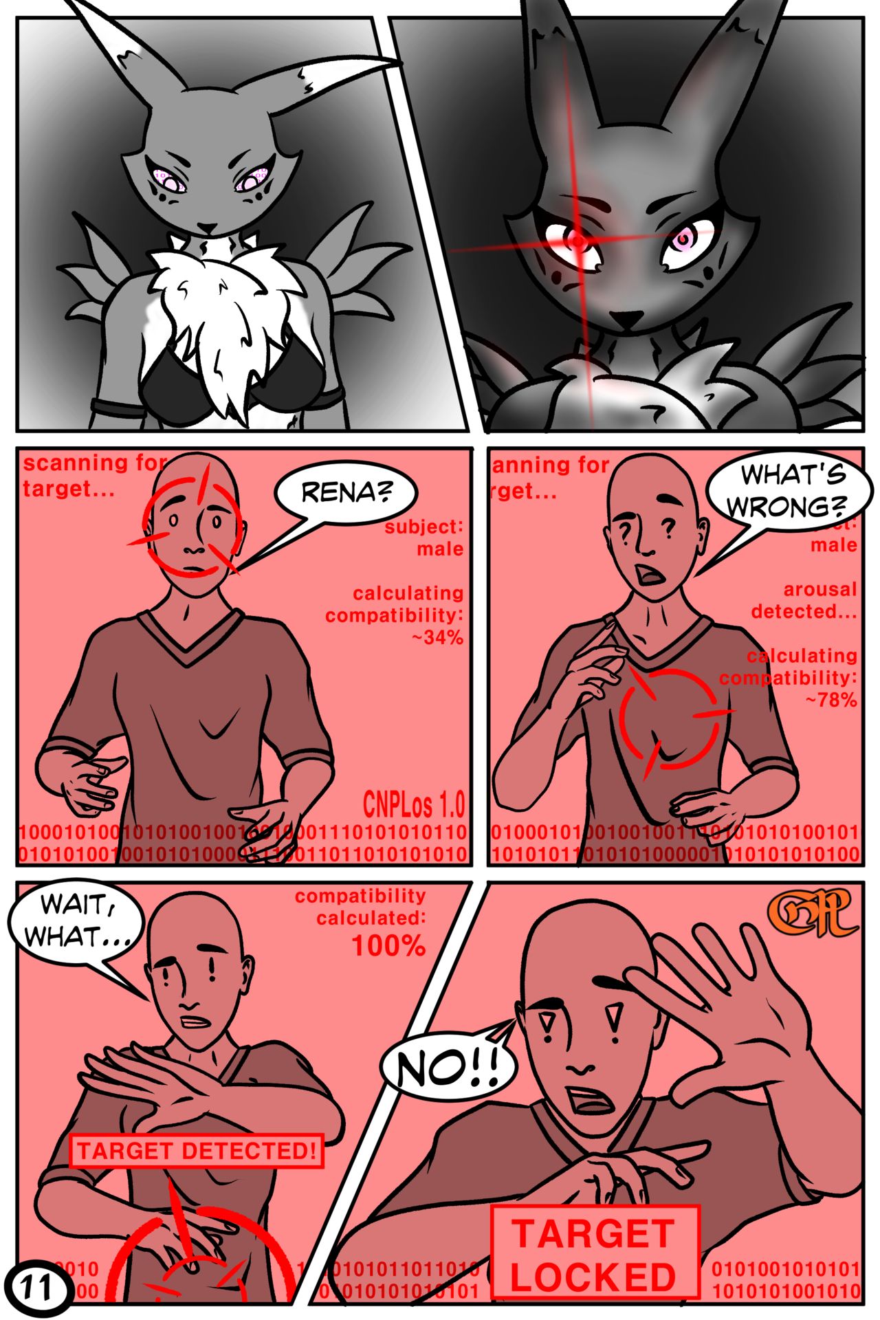LEWD//Hack - A Naughty Renamon Comic page 12 full