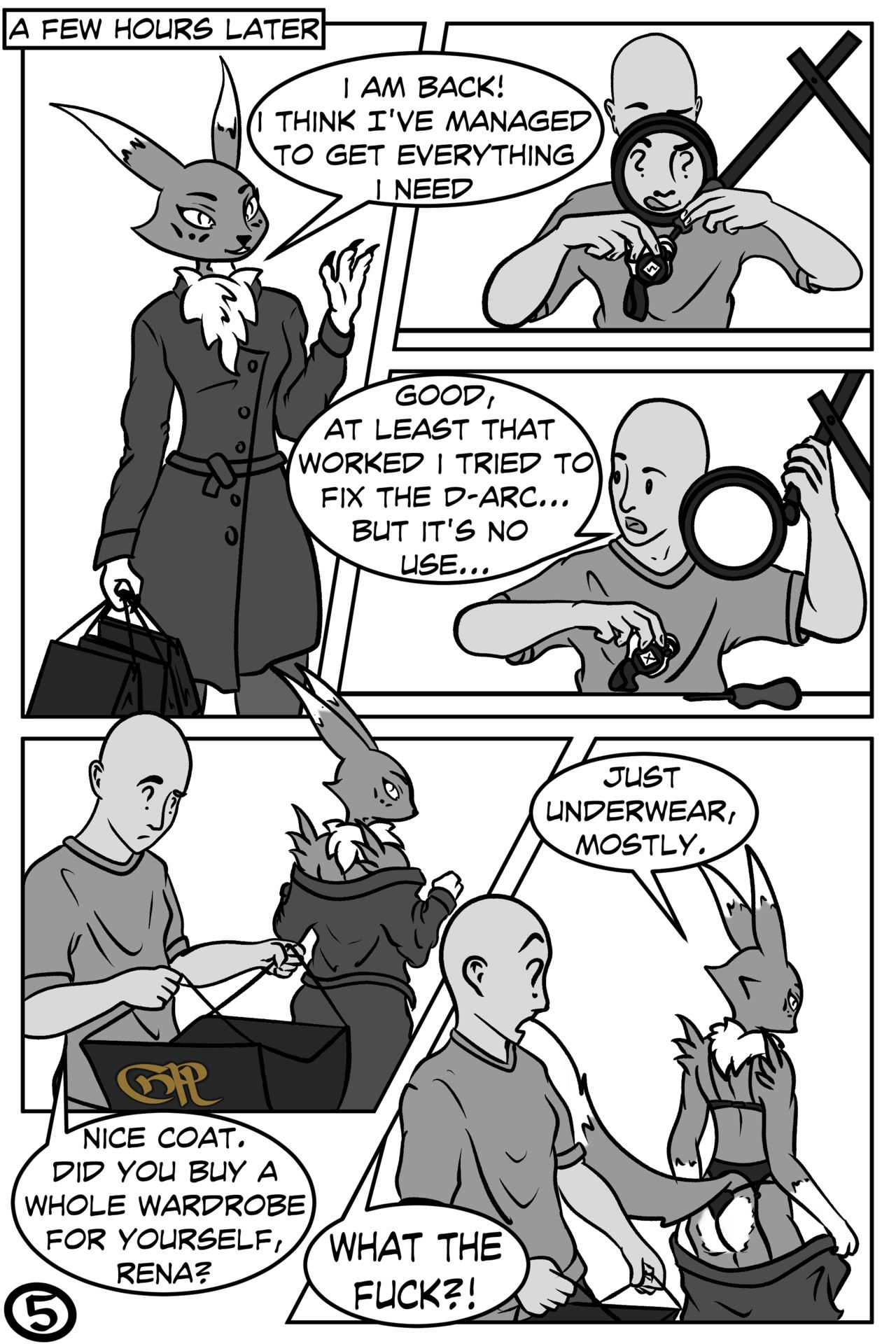 LEWD//Hack - A Naughty Renamon Comic page 6 full