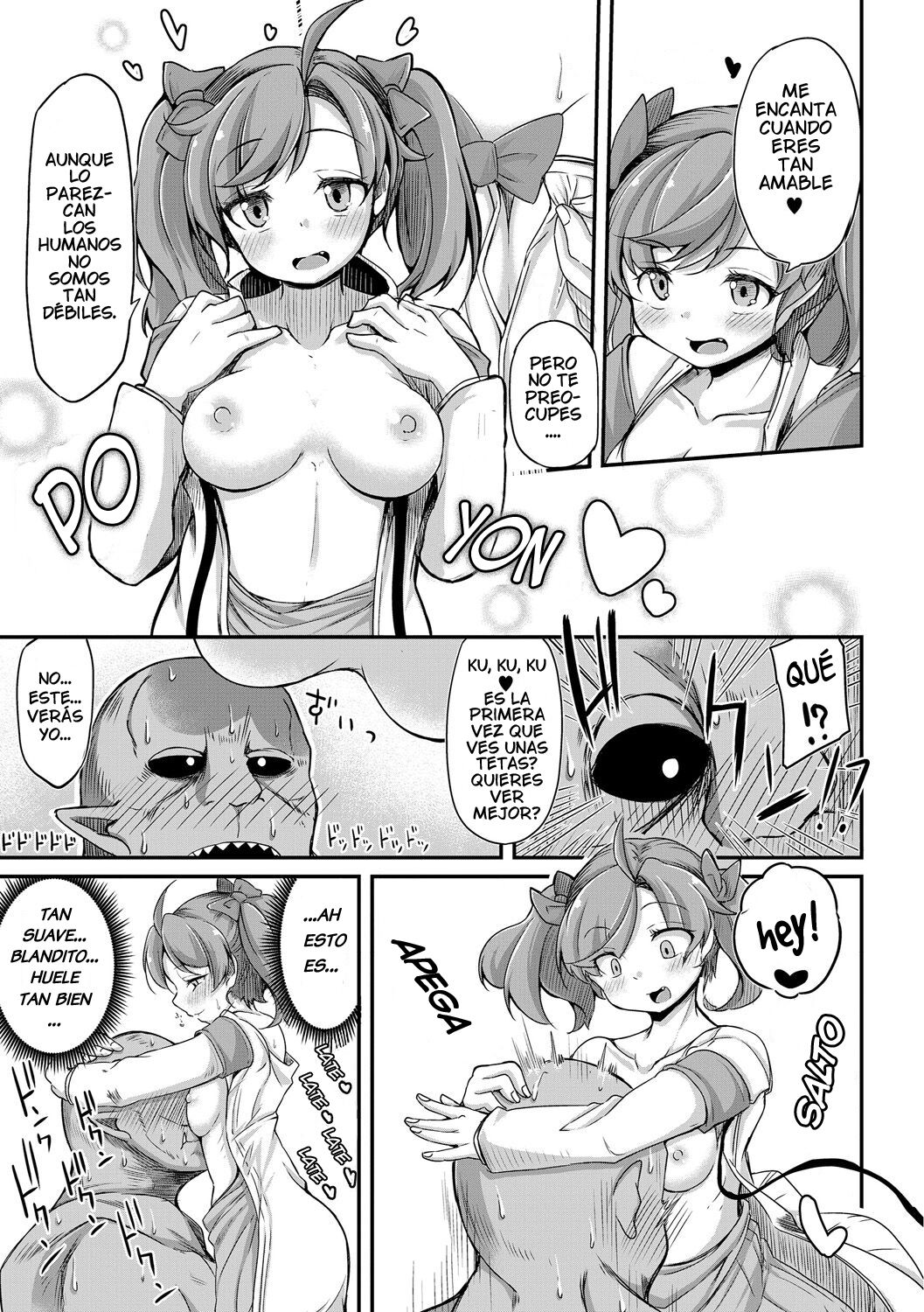 Fukkou!? Ishu Kouhai -Mazoku to Ningen no Kyousei Jidai- 2-wa page 9 full