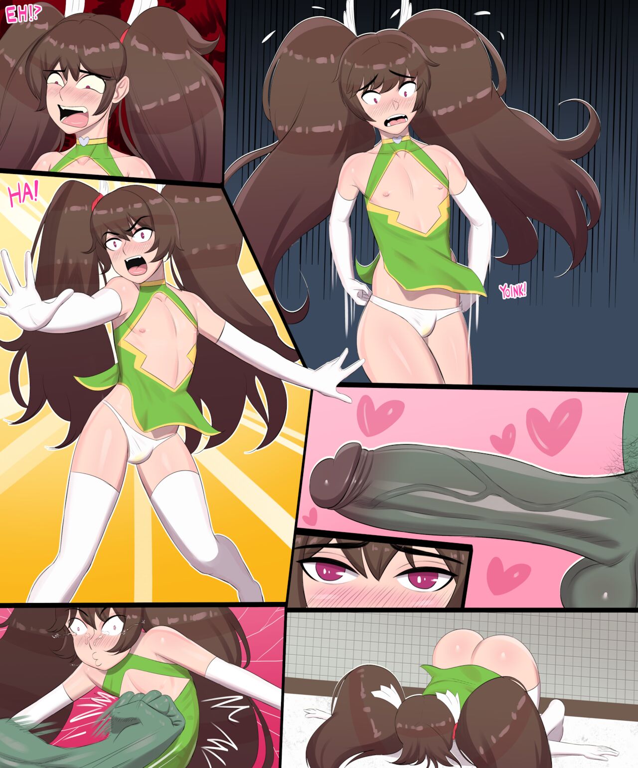 Shikanosuke Becomes a Girl... in the Men's Bathroom page 3 full