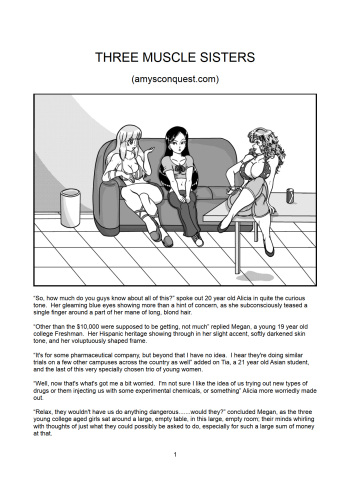 [Amy's Conquest] Three Muscle Sisters 1 cover