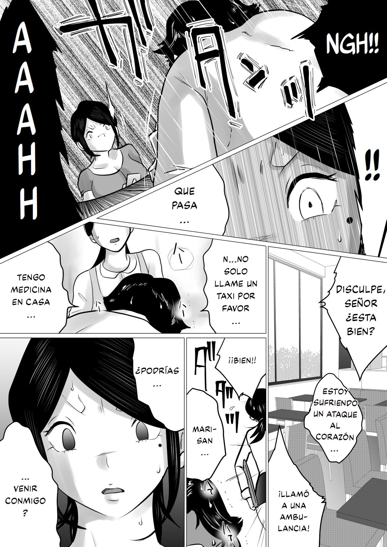 Menkui Kouman Tsuma ga Partsaki no Kimobuta Joushi ni Otosareta Keii | Esposa Arrogante que odia a los hombres feos se enamora de su feo jefe. page 12 full