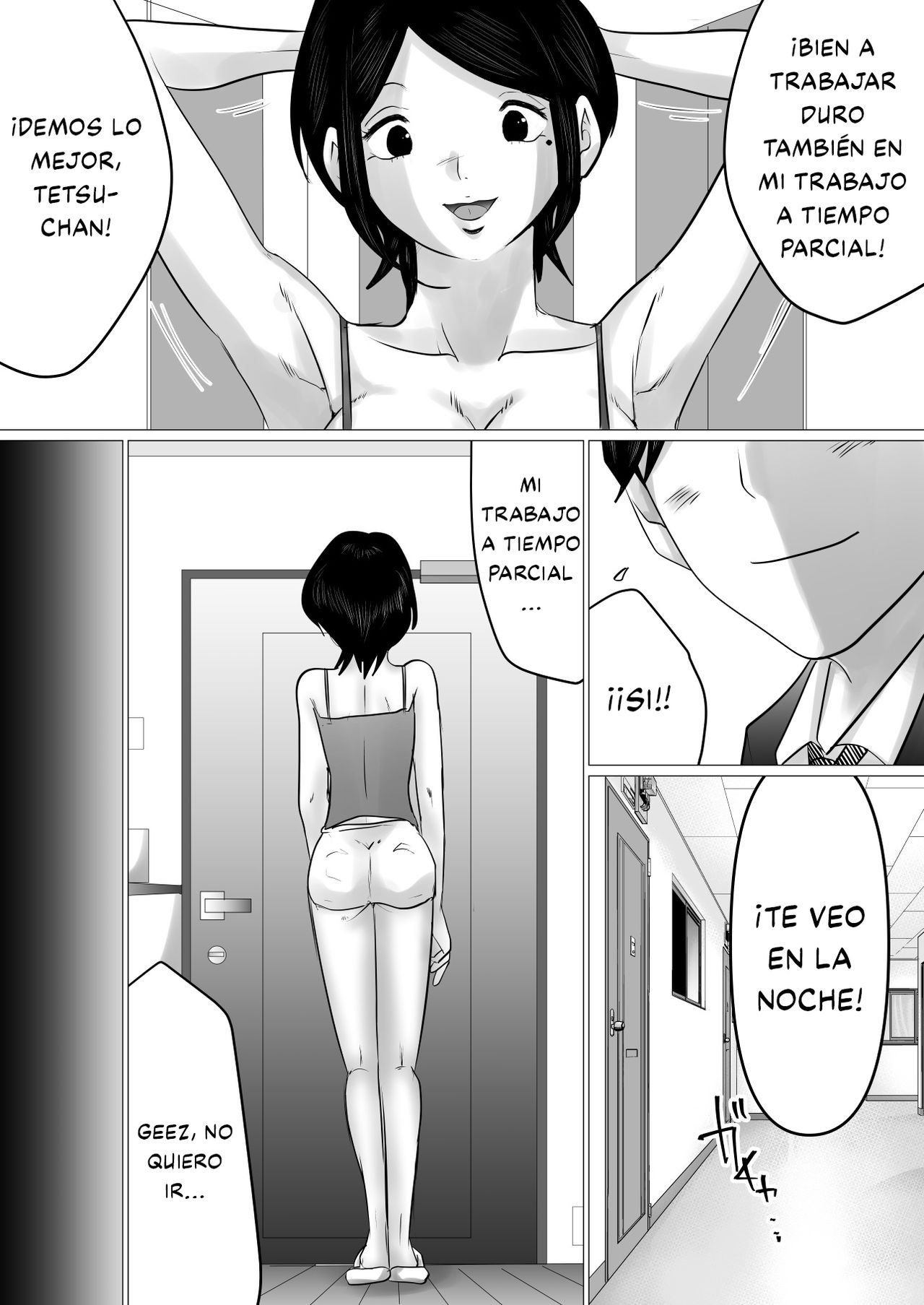 Menkui Kouman Tsuma ga Partsaki no Kimobuta Joushi ni Otosareta Keii | Esposa Arrogante que odia a los hombres feos se enamora de su feo jefe. page 5 full
