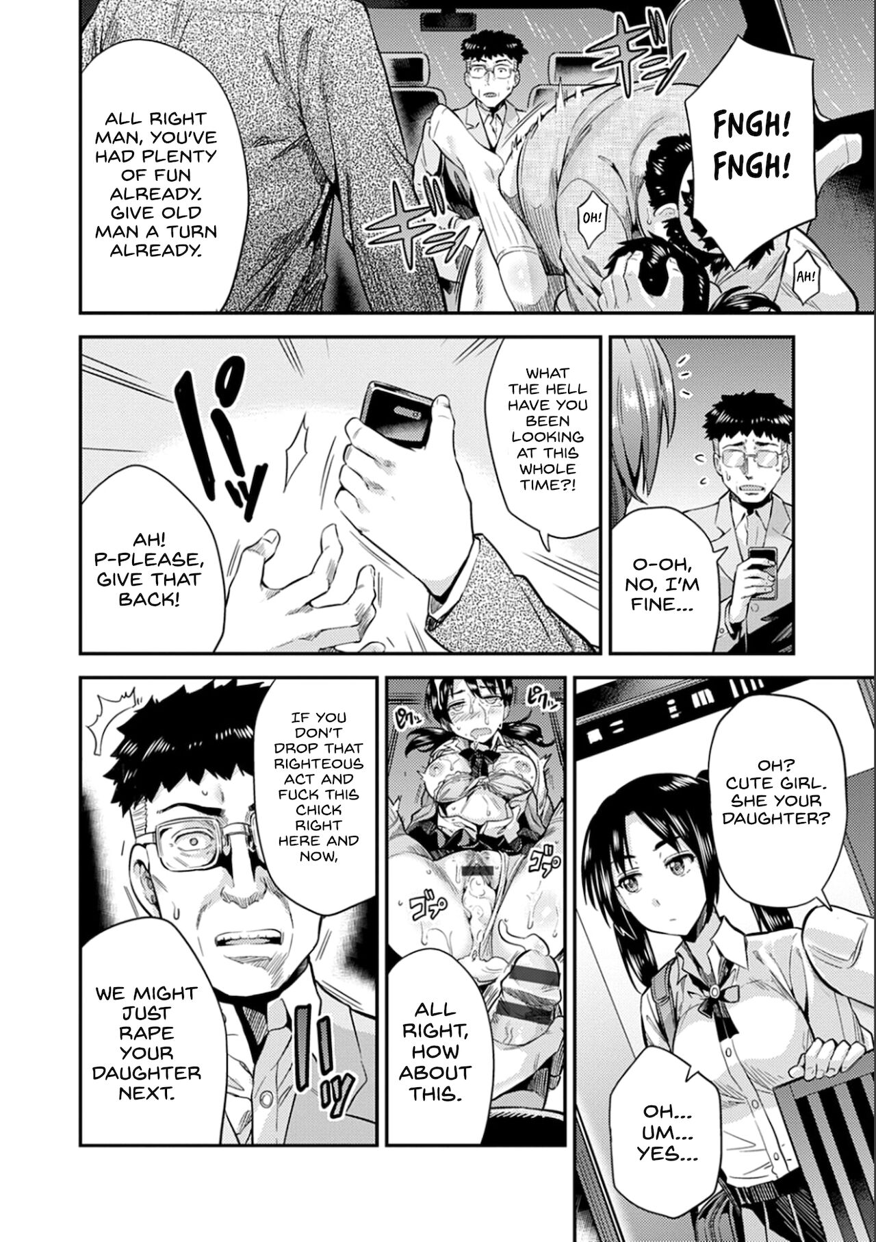 Hanzaishatachi no Yoru ~Nuresuke JK Hitch Rape!~ page 12 full