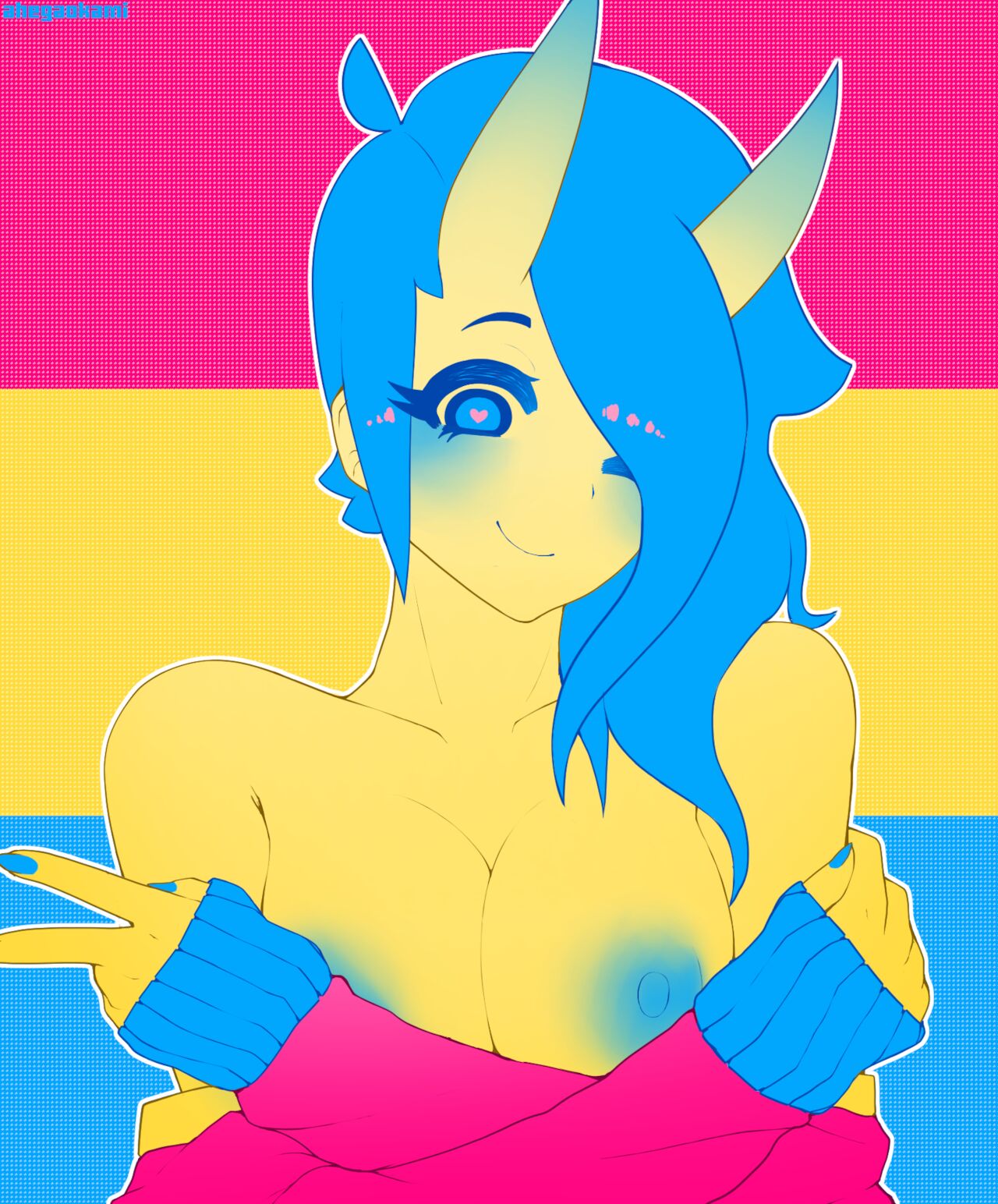 Happy Pride Month!! Here's A Pansexual Oni page 12 full