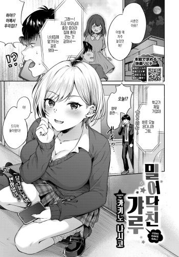 [Kakino Nashiko] Oshikake Gyaru | 밀어닥친 갸루 (COMIC BAVEL 2021-11) [Korean] [Digital] cover