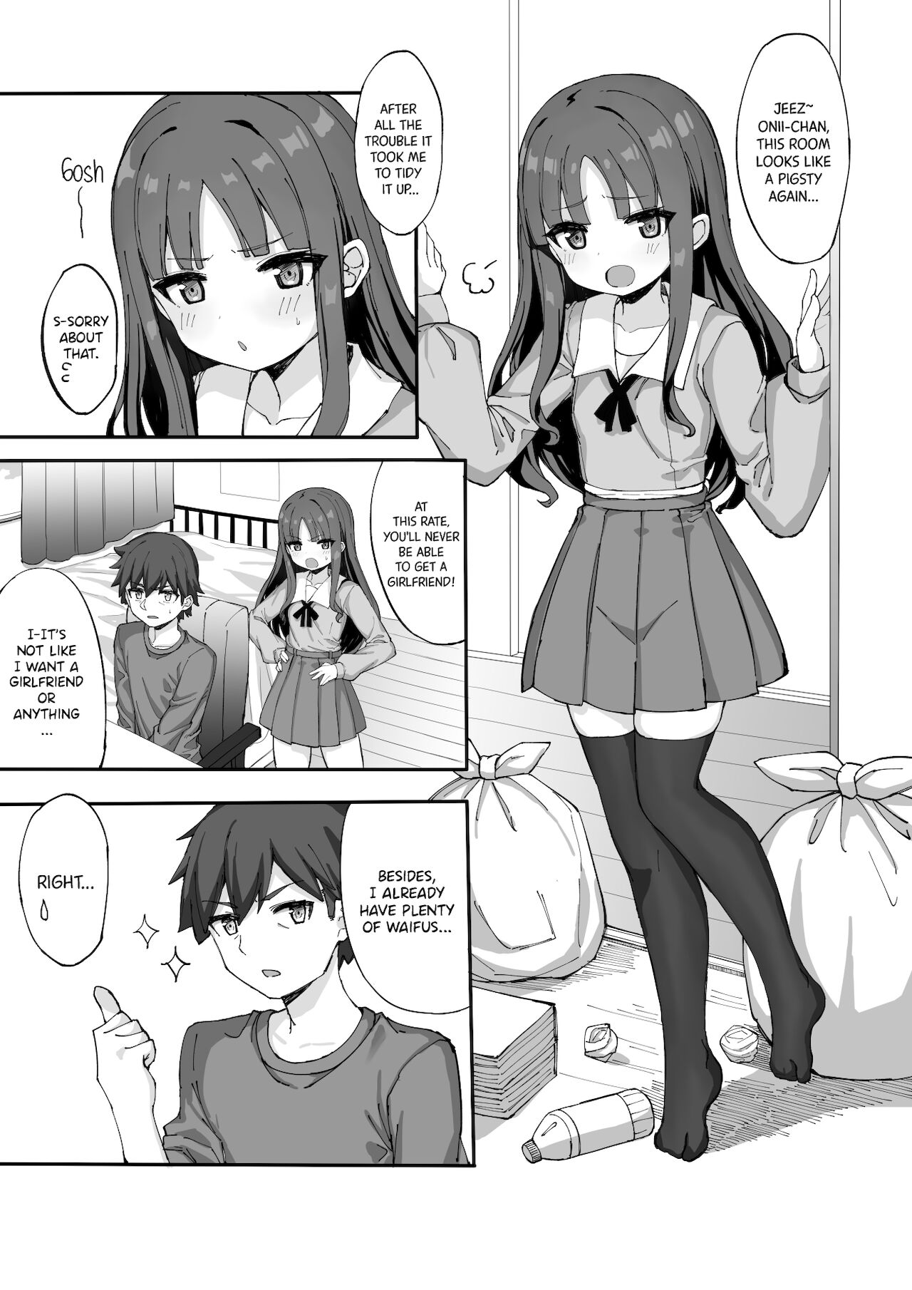 Imouto ni Ashikoki Sareta node, Shikaeshi Oshioki Ecchi | My Little Sister Gave Me A Footjob, So I Got Even By Fucking Her As Punishment page 4 full
