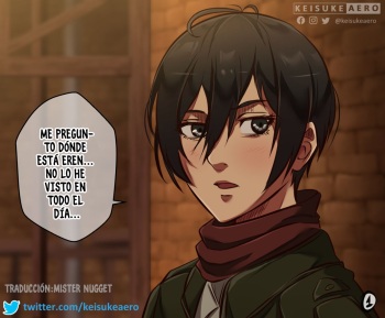 [Keisuke Aero] Mikasa x Eren x Annie - Trío | Attack on Titan [Spanish] [Mister Nugget] cover