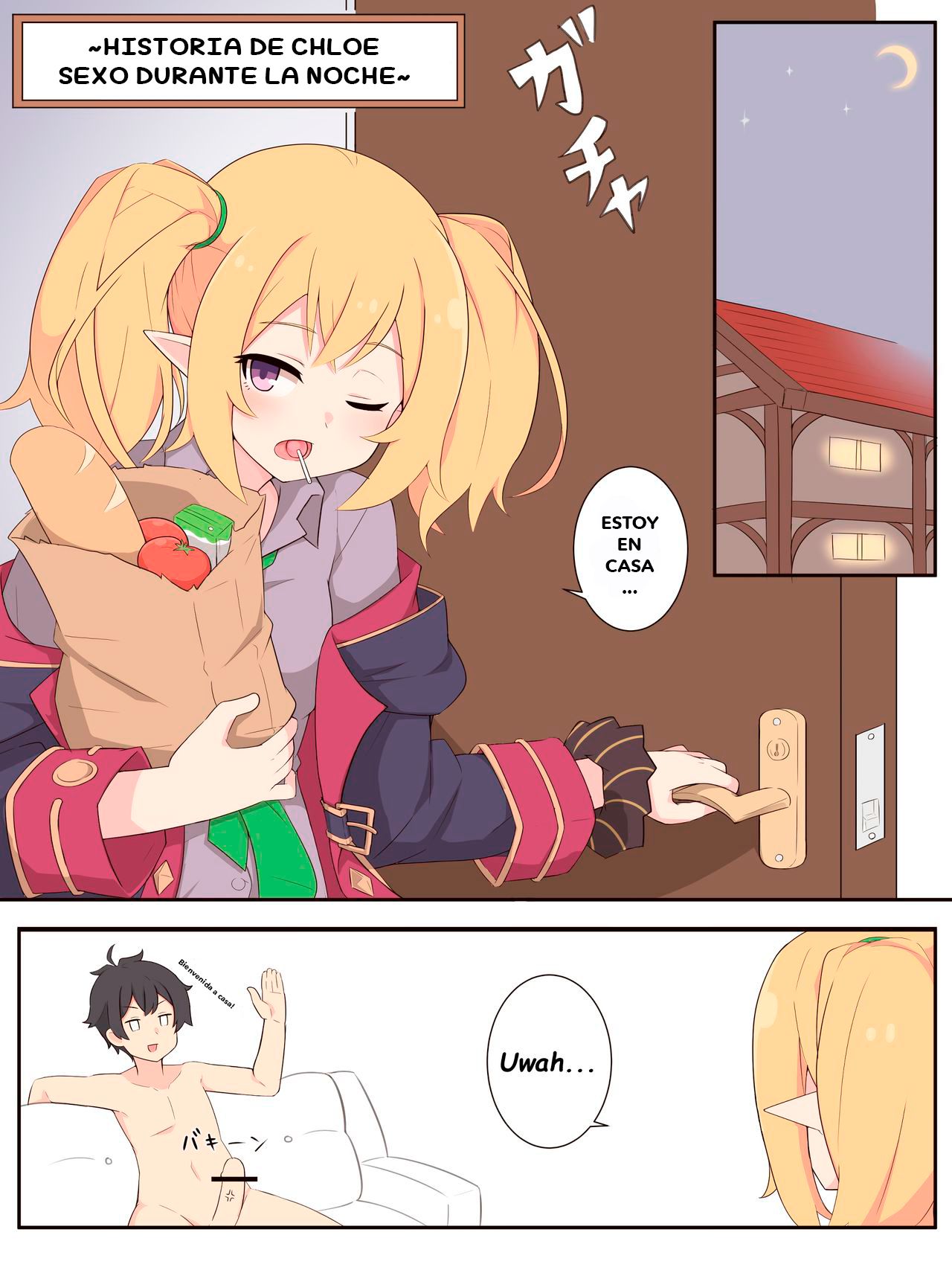 Kuroe to Otomari Ecchi Suru Ohanashi  Overnight Sex With Chloe Story page 1 full