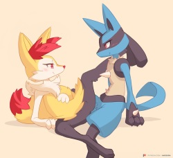 Braixen Lucario