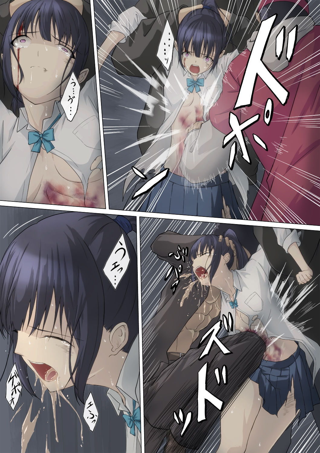 腹筋JK腹責め漫画 page 4 full
