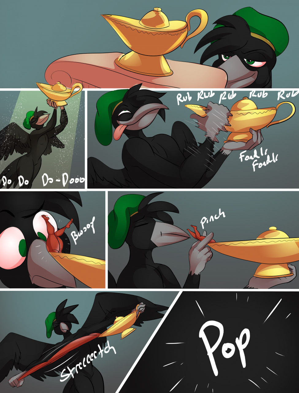 Slabs Comic: Genie Booty page 1 full