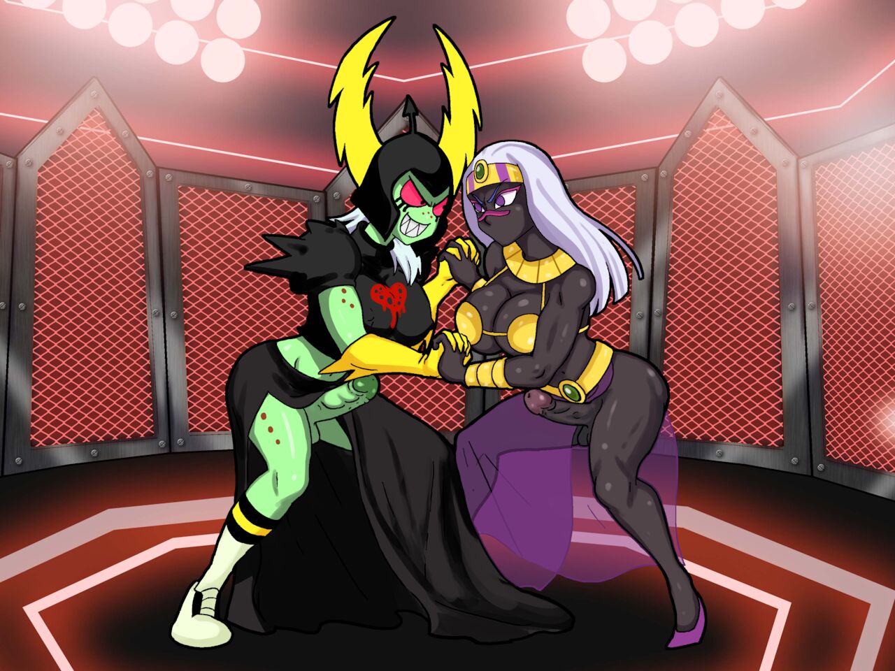 Queen Tyr'ahnee Lord Dominator futanari catfight page 1 full