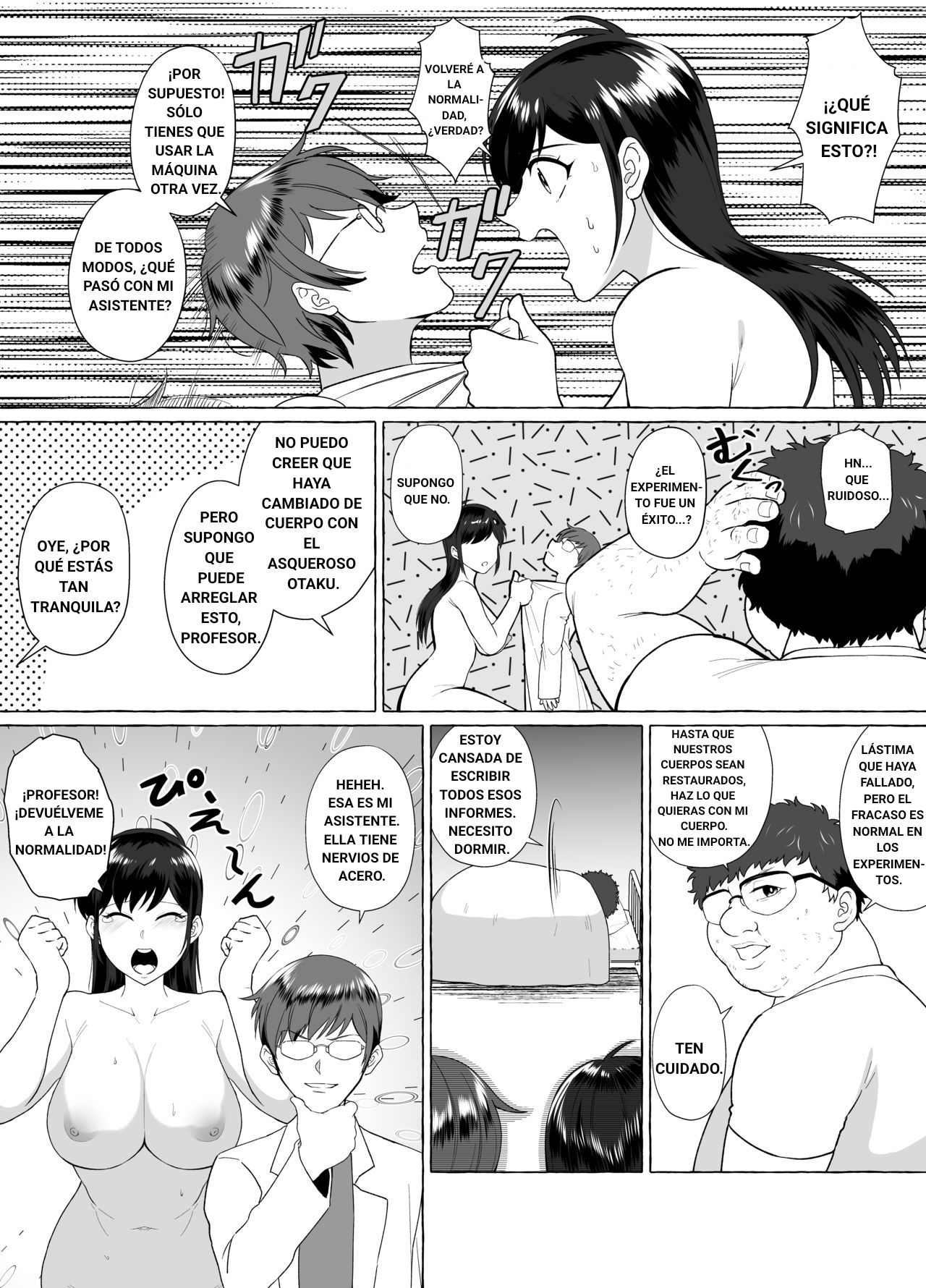 Otaku asqueroso transformado en una hermosa chica. page 6 full