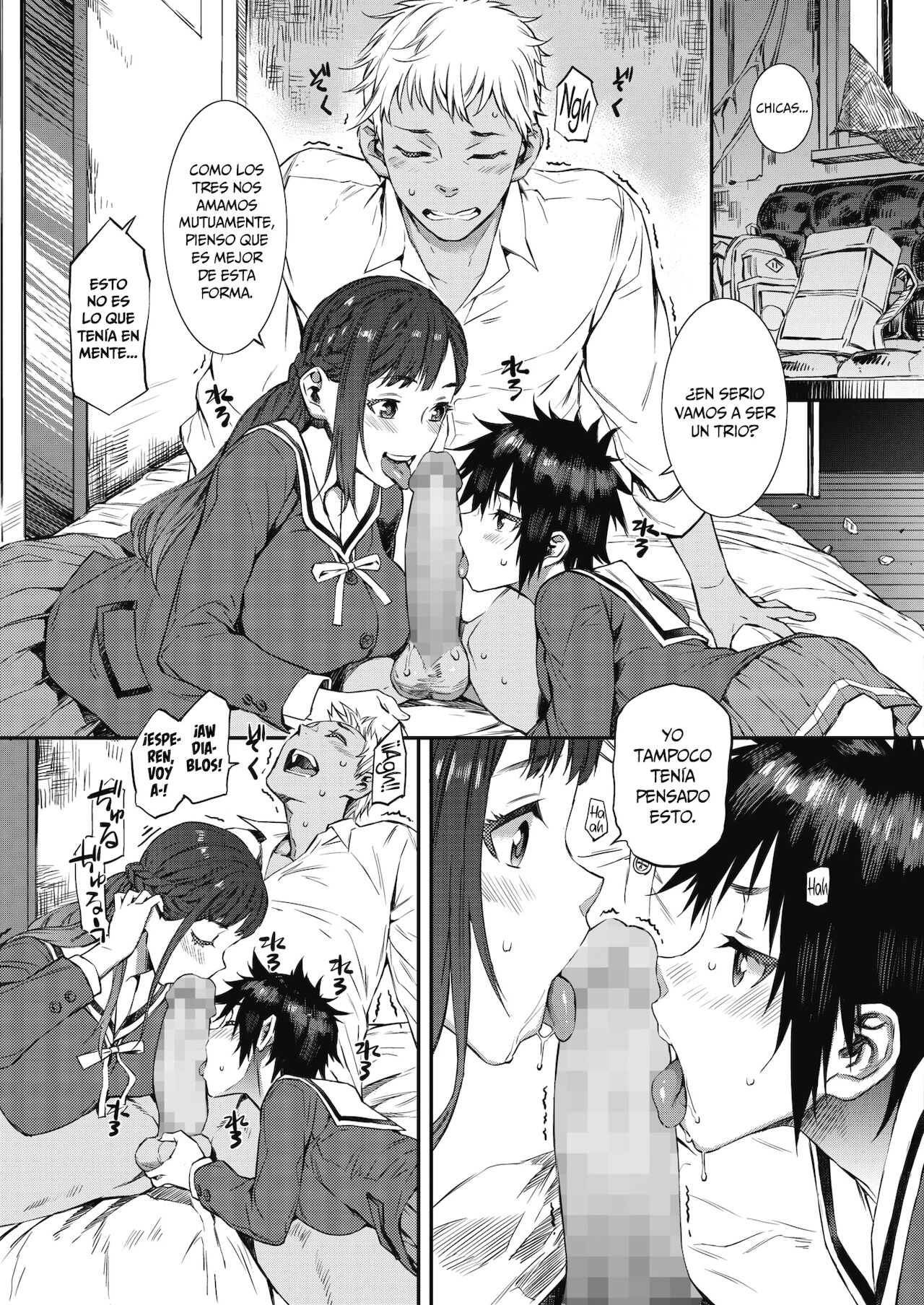 Houkago Threesome! | ¡Trío Después de Clases! page 9 full