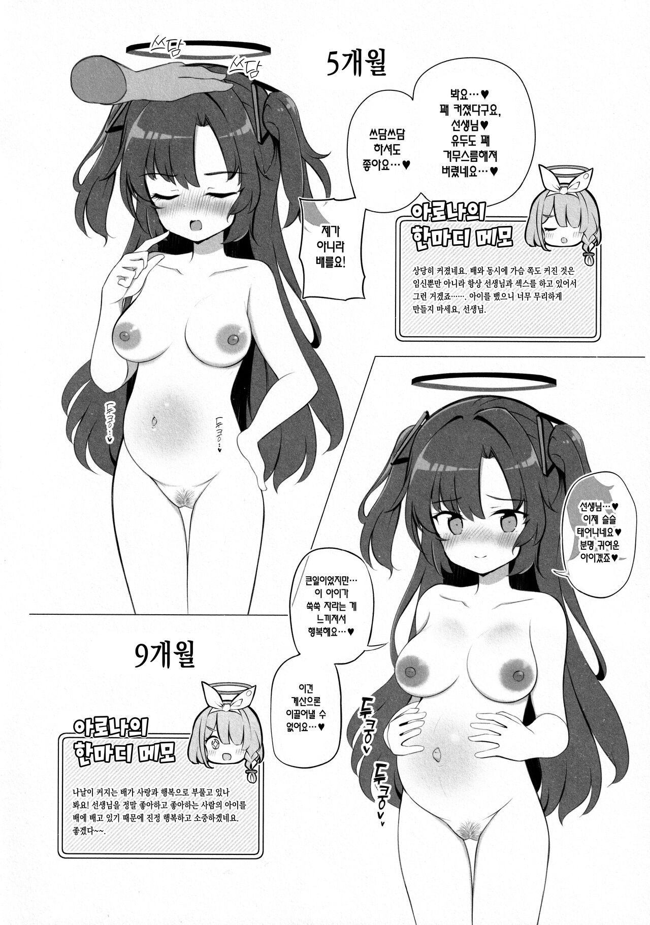 Kivotos Kozukuri Katsudou Houkokusho | 키보토스 아기 만들기 활동보고서 ~블루아카 아기 만들기 보고서~ page 11 full