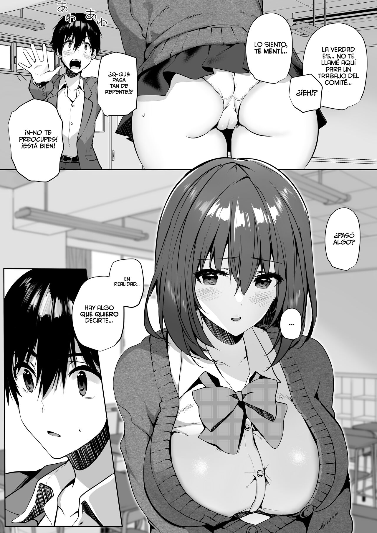 Imouto-kei Kyonyuu no Shinyuu ga Kanojo no Iru Ore o Yuuwaku Shite Kita | Mi Amiga con Enormes Tetas que Trato Como mi Hermana, me Sedujo a Pesar de que Tengo Novia page 9 full