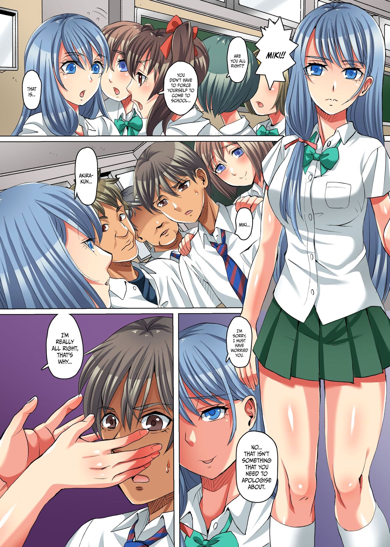 Zetsubou no Kyoushitsu ~Shokushu ni Kiseisare Sennou Sarete Kyouki e to Ochiteyuku Manabiya~ page 4 full
