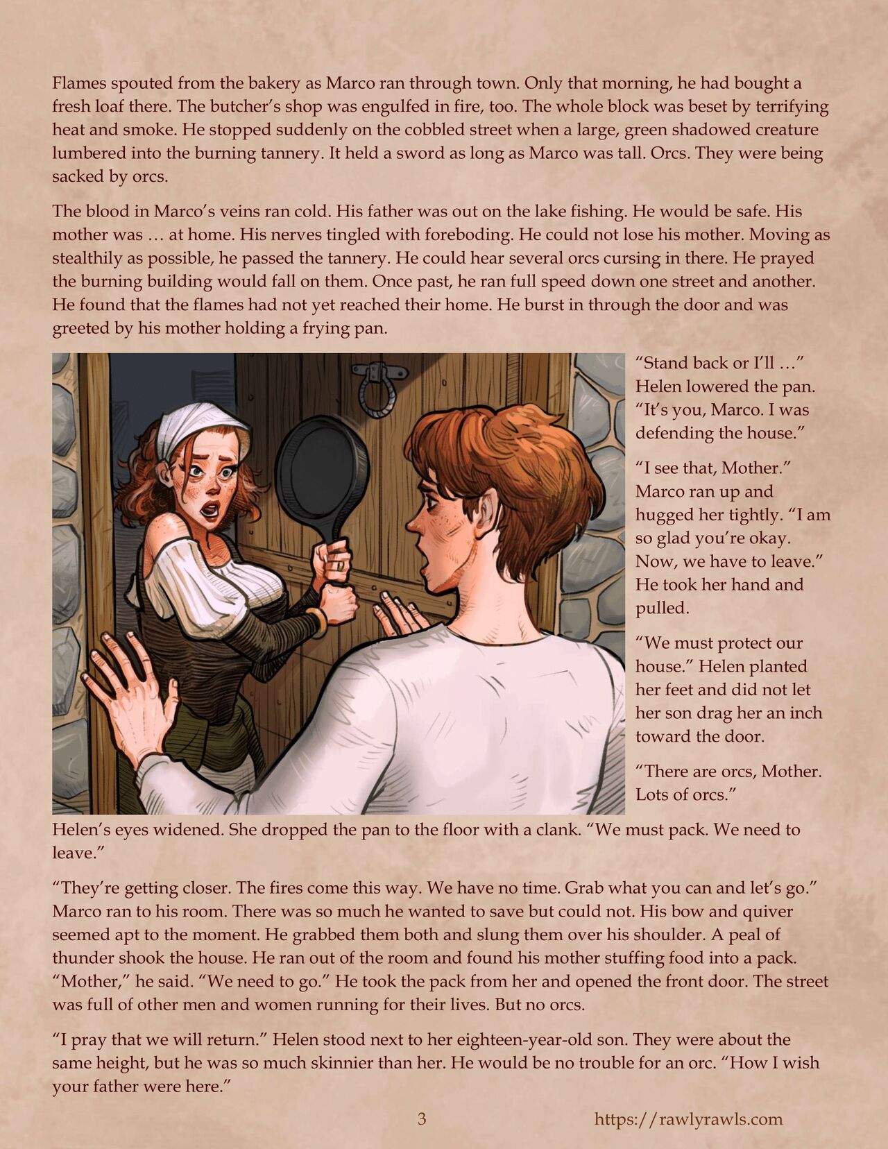 The Enchanted Scepter Chapter 1: Rawly Rawls Fiction page 3 full