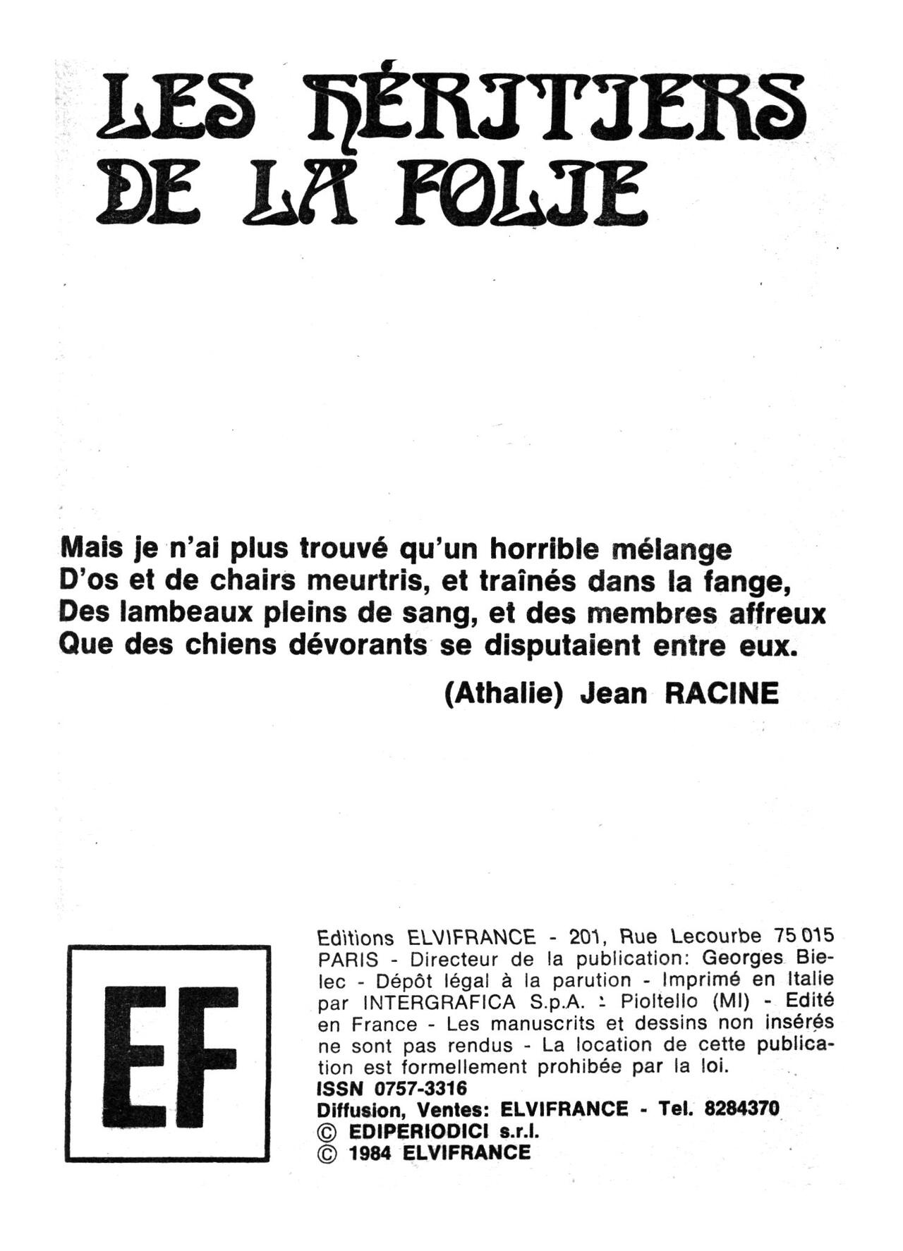 Série Rouge 107 - Les héritiers de la folie page 3 full