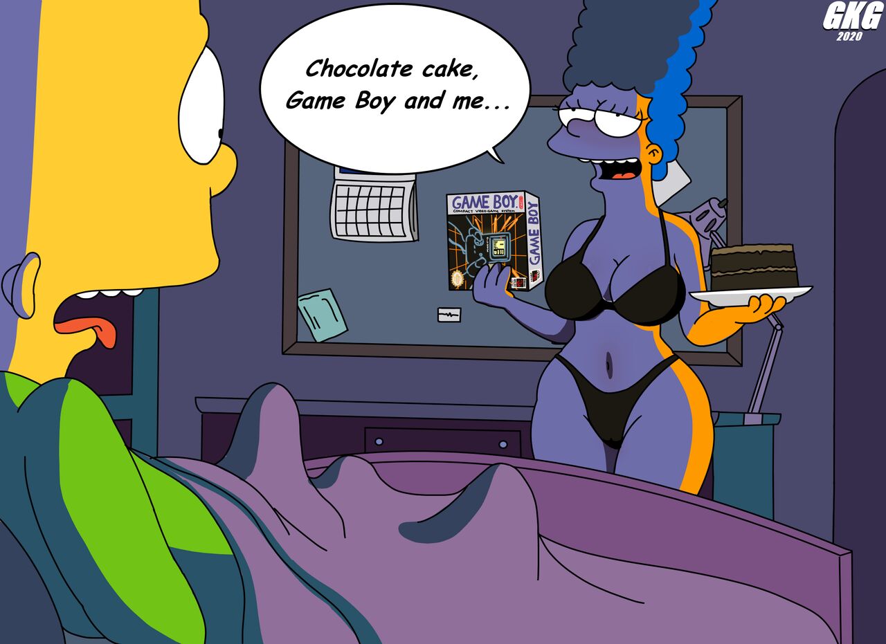 Chocolate cake, GameBoy and Marge page 1 full