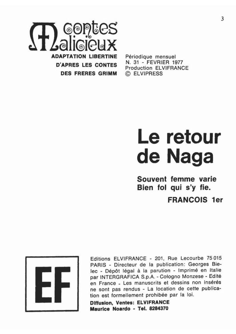 Contes Malicieux 31 - Le retour de Naga page 3 full