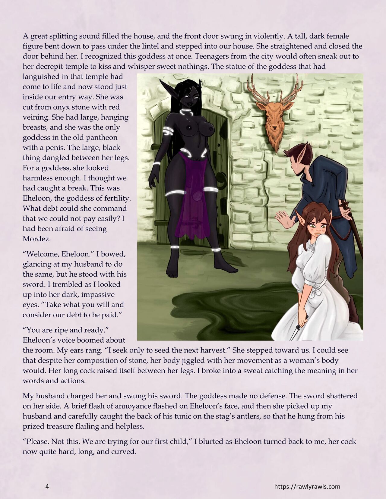 A Goddess Collects Her Debt: Rawly Rawls Fiction page 4 full