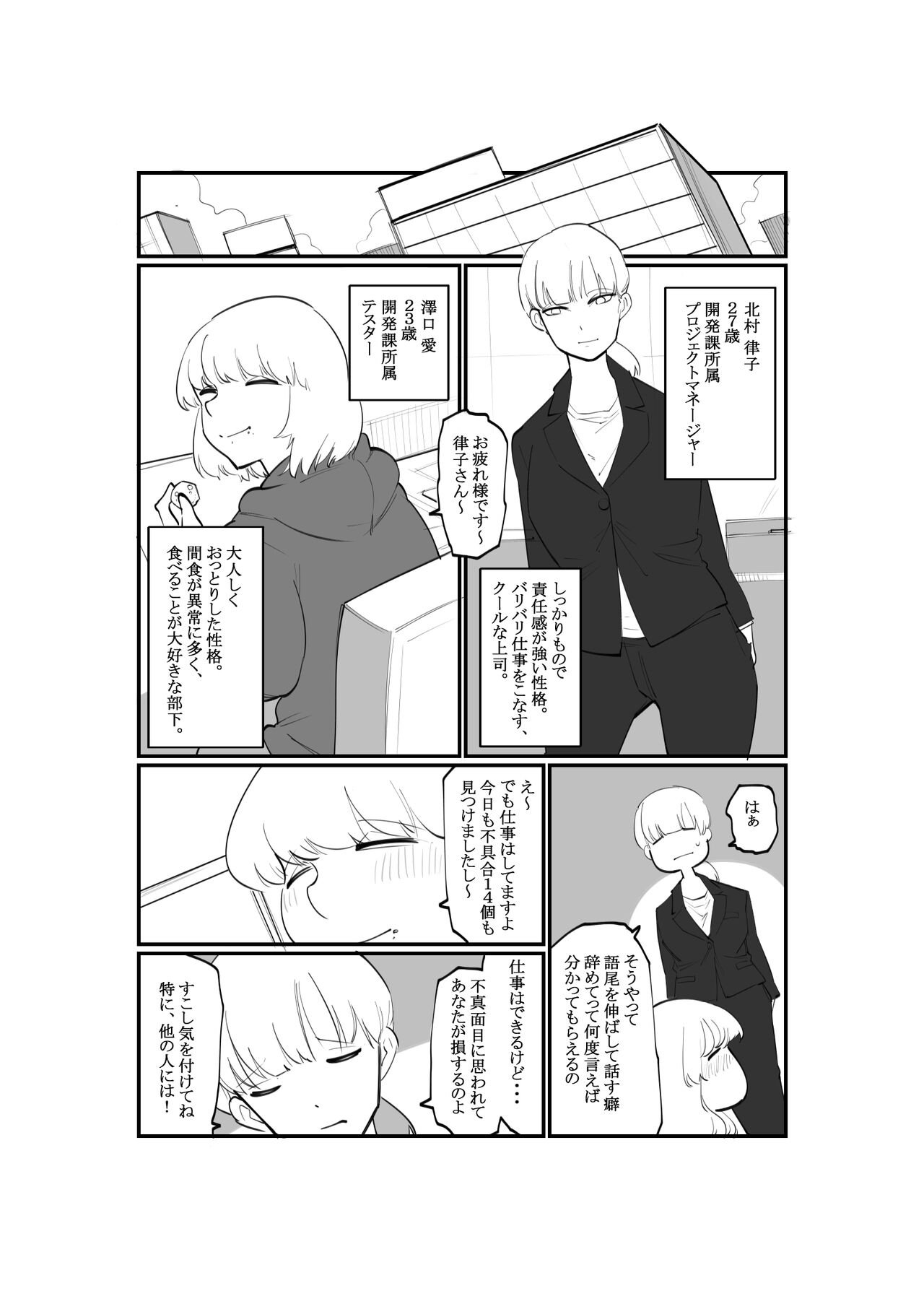 ゆるふわS部下まじめなM上司のクリ調教 page 2 full