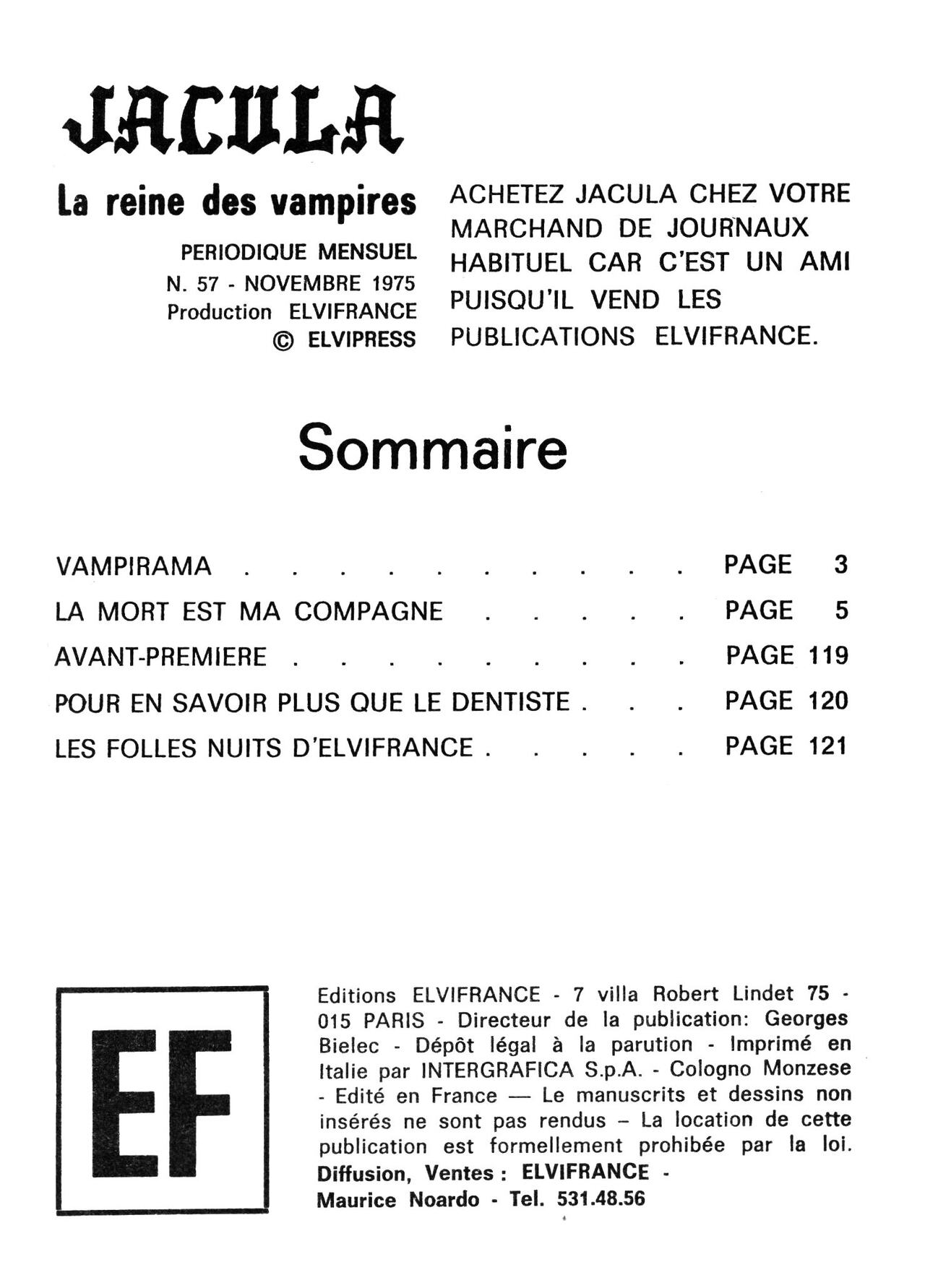 Elvifrance - Jacula - T057 - La mort est ma compagne page 3 full