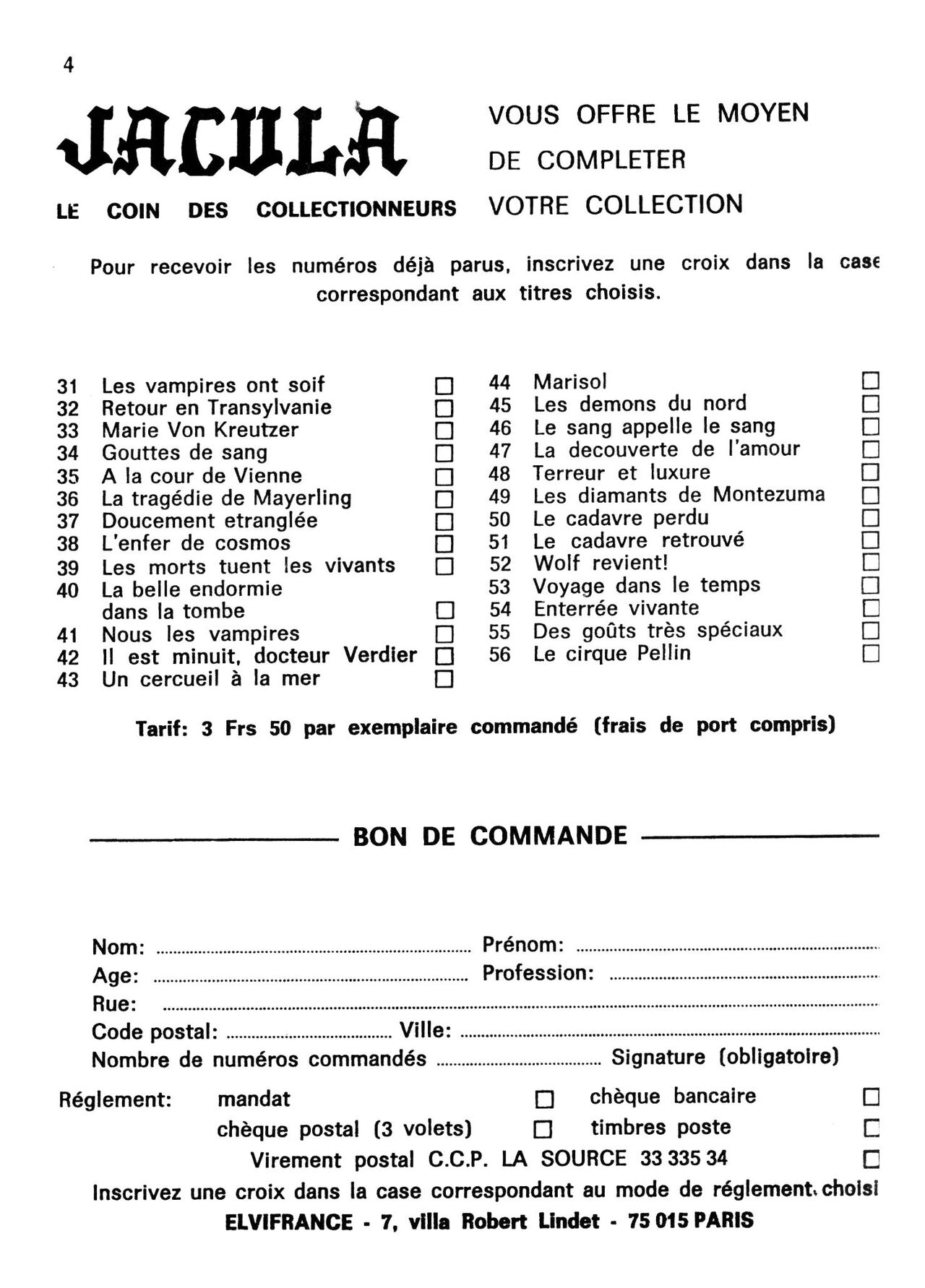 Elvifrance - Jacula - T057 - La mort est ma compagne page 4 full