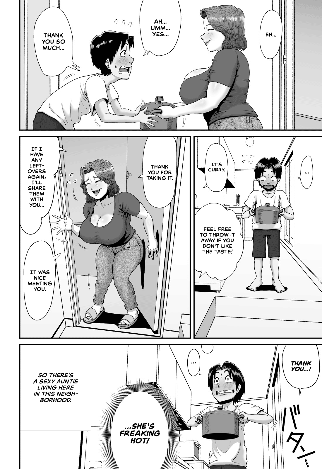 Bakunyuu Hitozuma Jukujo no Ecchi na Osusowake | An Extremely Busty Married MILF's Sexual Sharing page 5 full