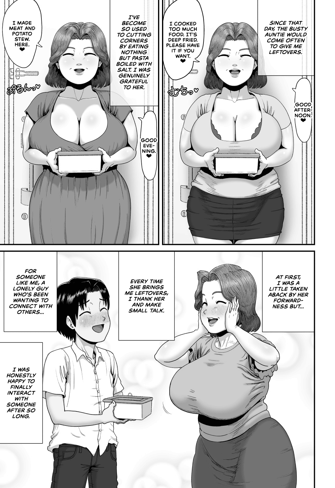 Bakunyuu Hitozuma Jukujo no Ecchi na Osusowake | An Extremely Busty Married MILF's Sexual Sharing page 6 full